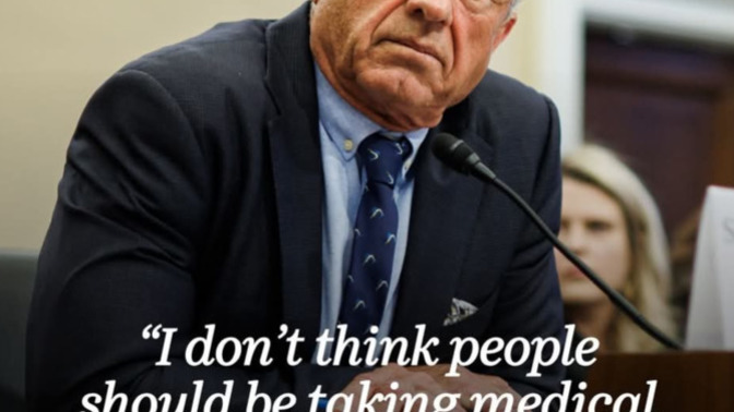 Does RFK, Jr. understand his job as HHS Secretary... why would he claim he doesn't give medical advice when he's so vocal about being antivax?