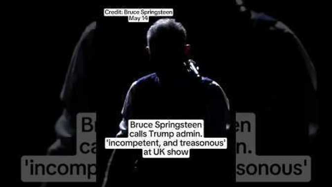 What do you think of Springsteens call out of government?