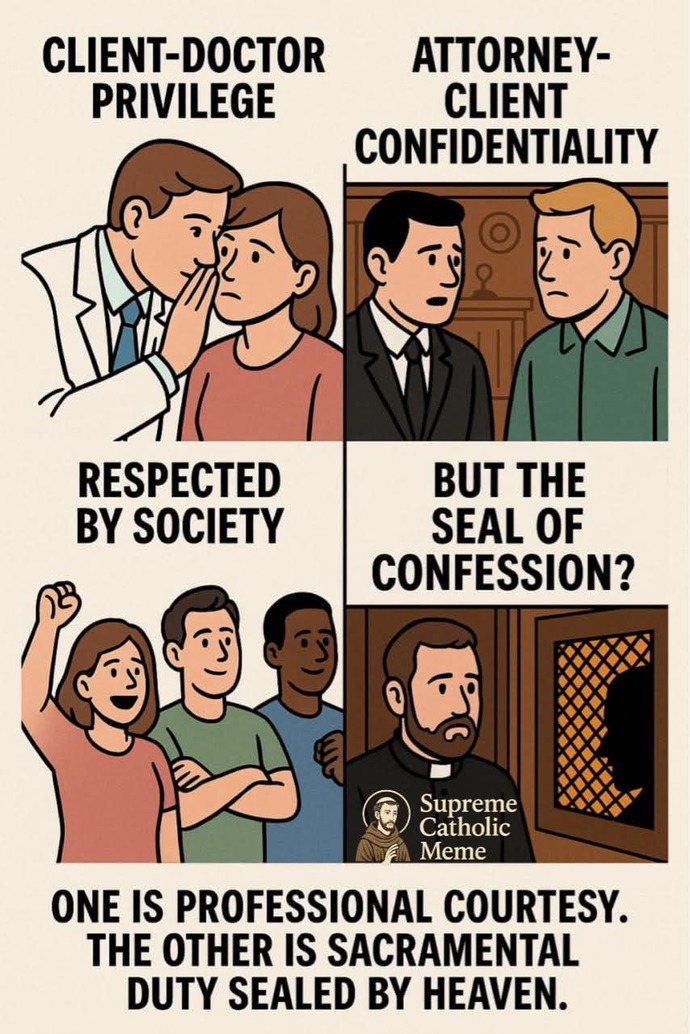 Should Government respect the Seal of the Confession or Catholics be persecuted for this Holy Sacrament?