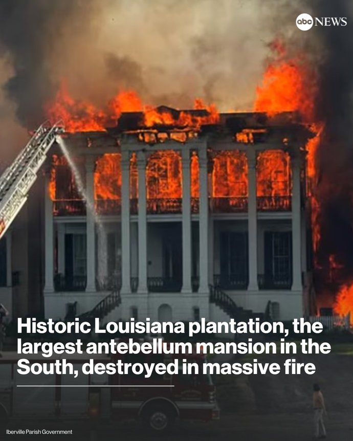 What Are Your Opinions With Largest Antebellum Mansion Catching On Fire?
