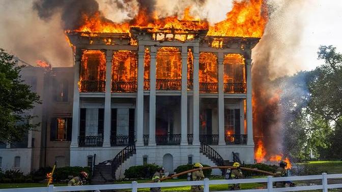 What Are Your Opinions With Largest Antebellum Mansion Catching On Fire?
