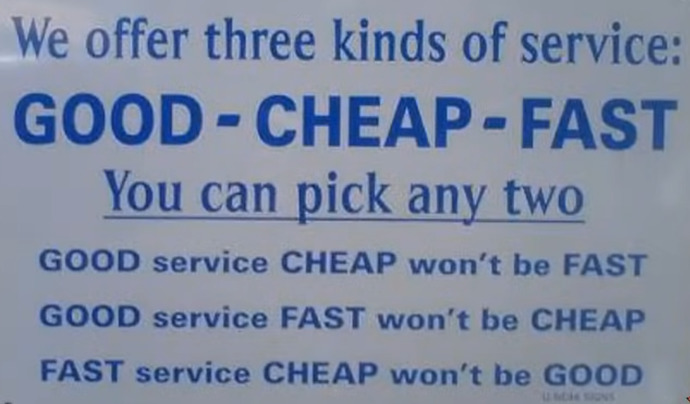 What KIND of SERVICE do you prefer?