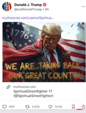 unhinged retweet