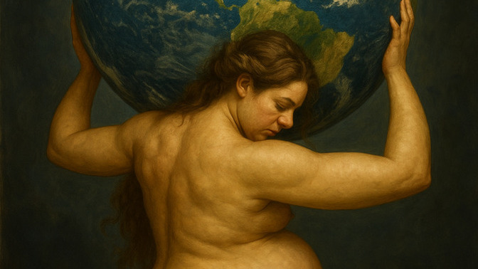 For all the mothers out there, did it ever feel like you were carrying the weight of the world?