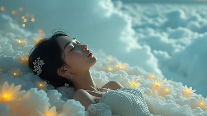Which song makes you feel like you're on a cloud while you're falling asleep with your eyes closed?