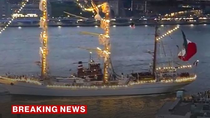 What did you think of the Mexican Navy sailboat crashing into the Brooklyn Bridge last Saturday evening?