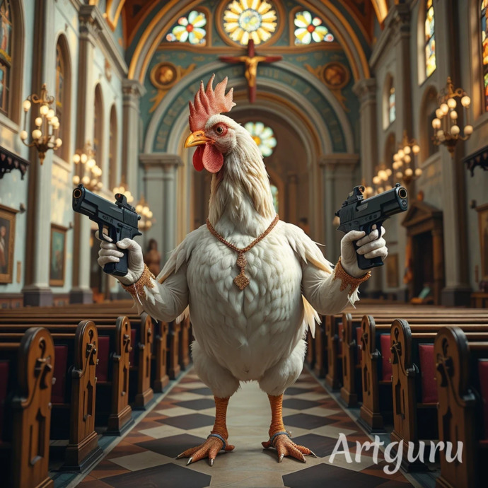 Chicken. It's what's the most popular meat in USA America. Where are you going?
