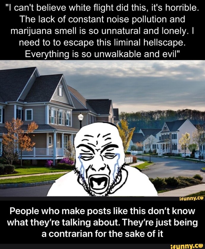 Aren't people in America afraid of living in the suburbs?