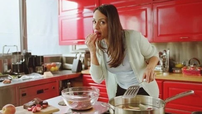 Do you snack on what you are cooking as you make it?