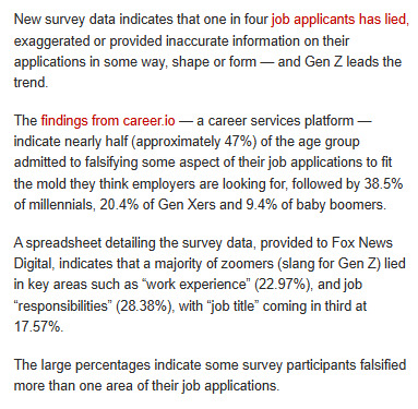 Why do HALF of all GenZers LIE on their resumes?