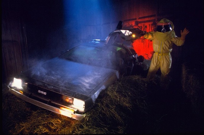 If a kid in a radiation suit driving a Delorean crashed into your backyard claimed to be a time traveler from the future what would you do or think?