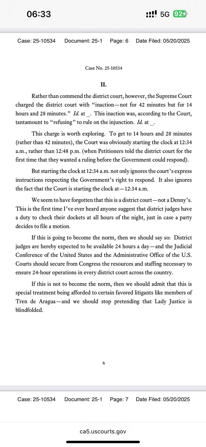The 5th Circuit Court of Appeals asked a Legitimate Question. when it comes to the Lady Justice, does she still wear a blindfold?