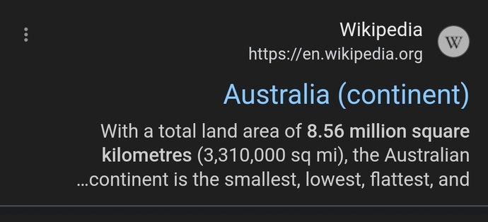 LAND without water is 3.3 mn. Square miles