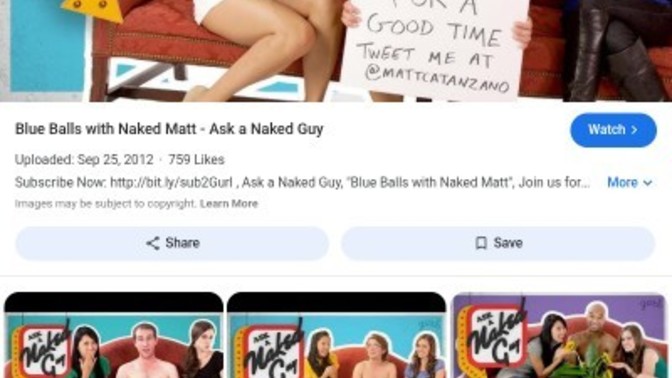 Hey guys , have you seen the YouTube series , ask a naked guy?