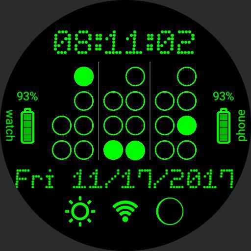 Binary Watch face