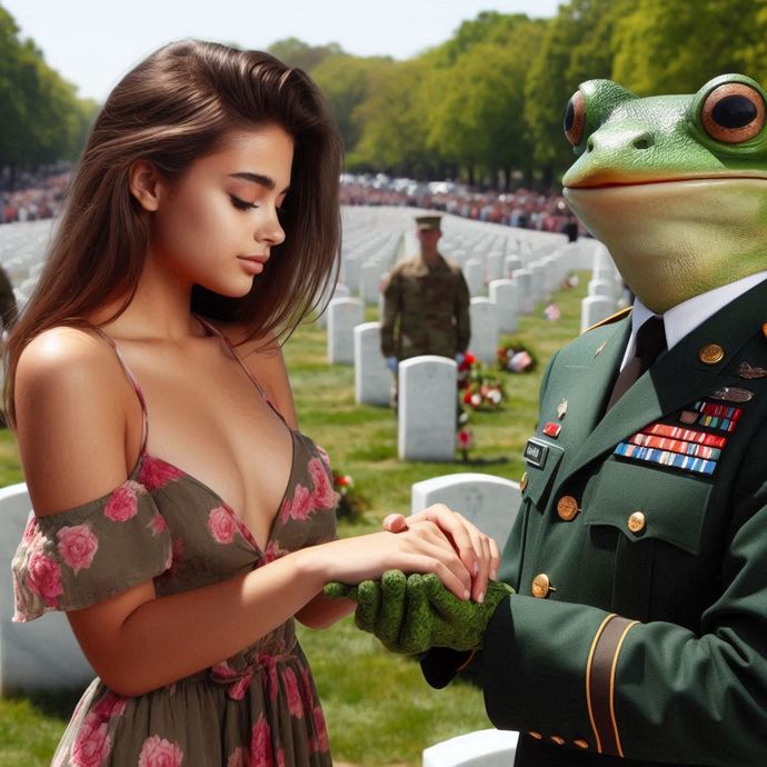 👩🏻⚘️🐸
