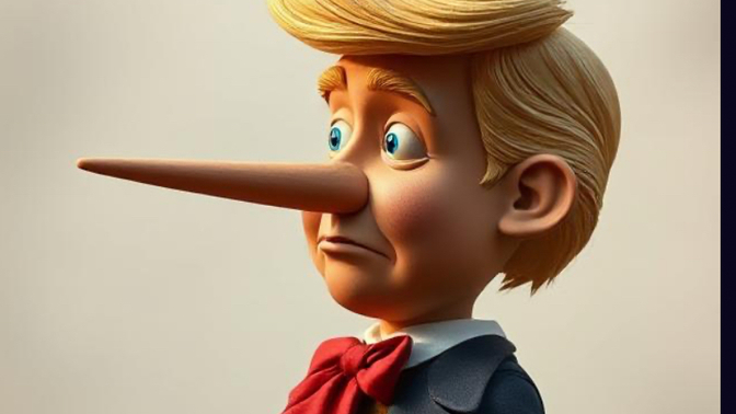 How many lies has Trump spoken since he took office Jan 20, 2025?