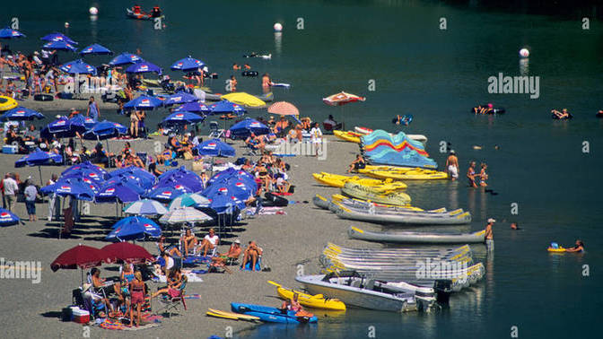 Where do you usually like to go to the beach or boating?