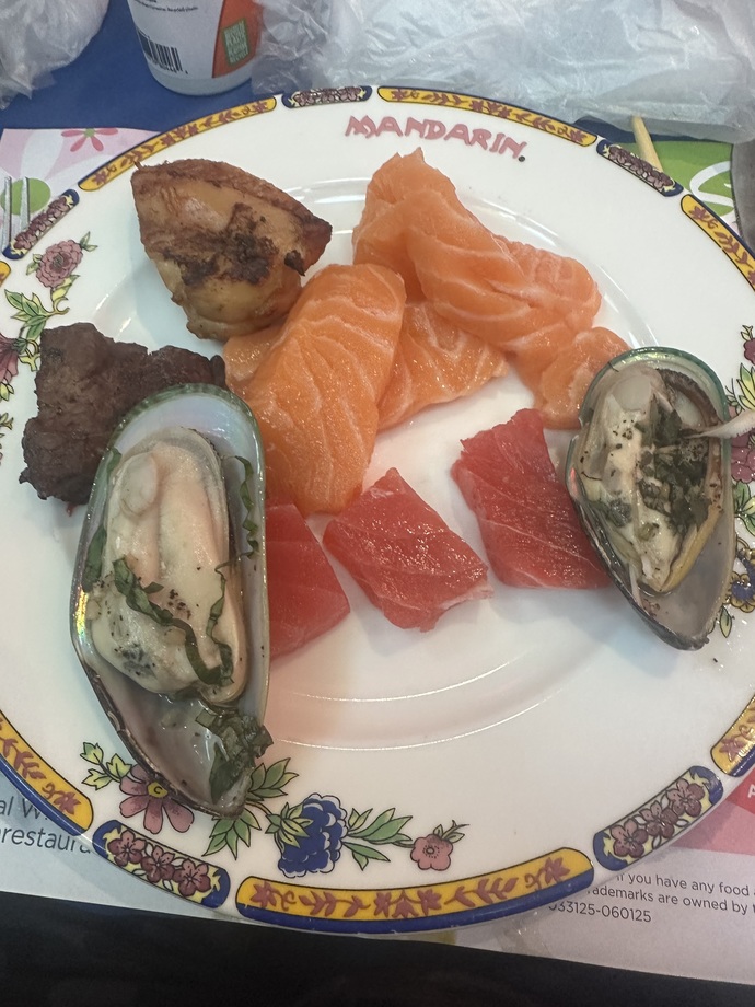 I ate keto today at mandarin buffet. How does the food look?