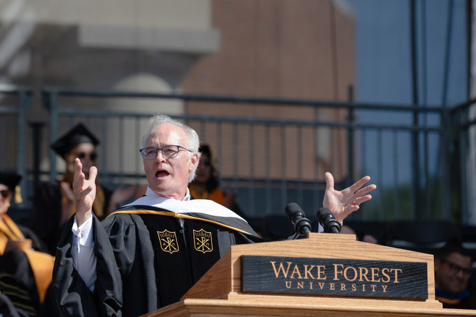 Do you think CBS News Scott Pelley should be arrested for the commencement speech he gave at Wake Forest University this month?