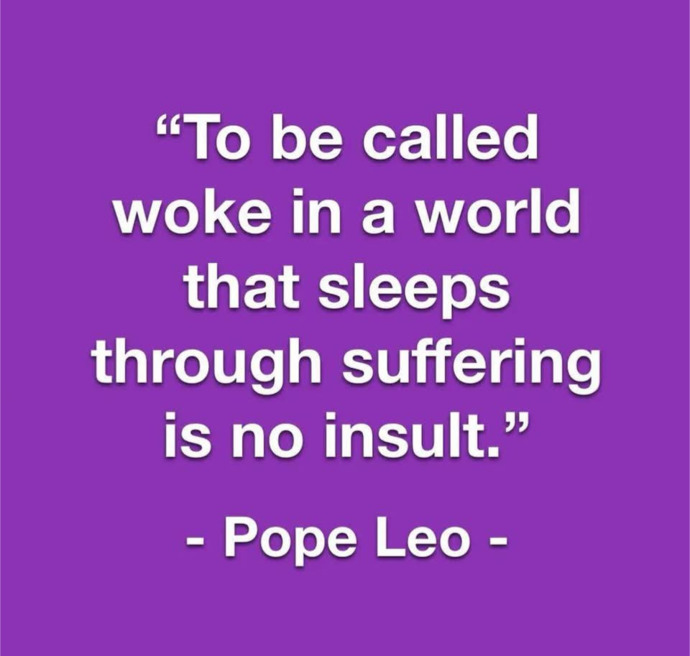 Do you agree with this statement from the Pope?