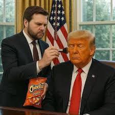 Cheeto Jesus prepping for negotiations with Putin.