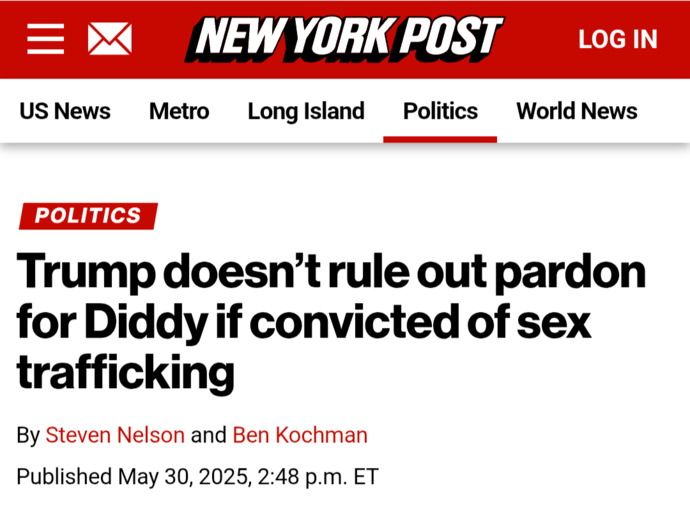 Donald Trump Looking Into Possibly Pardoning Sean Diddy Combs, What Are Your Thoughts?