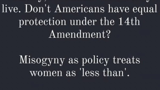 Why does the "equal protection" clause NOT apply to women? SCOTUS has stated that the 14th applies to the states. Make it make sense?