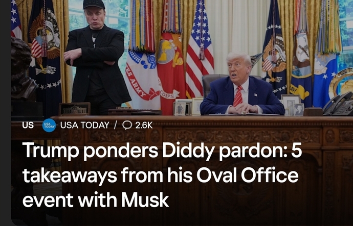 Why Diddy pardon?