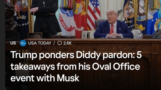 Why Diddy pardon?