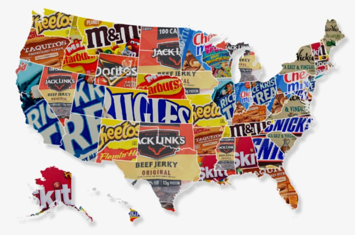 What is this map of US States showing?