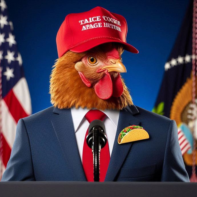 Could you still support Trump if he morphed into a literal chicken?