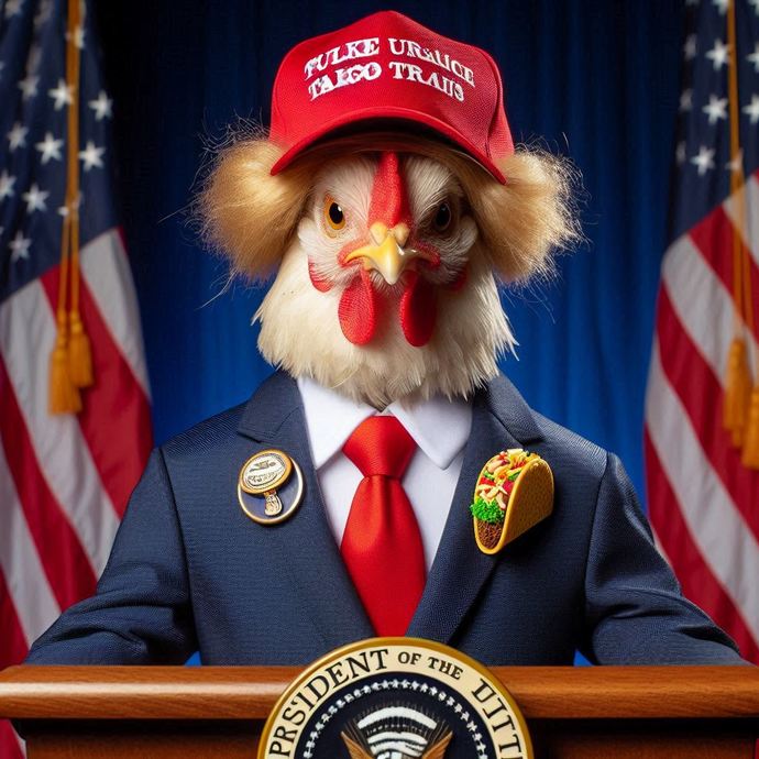 Could you still support Trump if he morphed into a literal chicken?