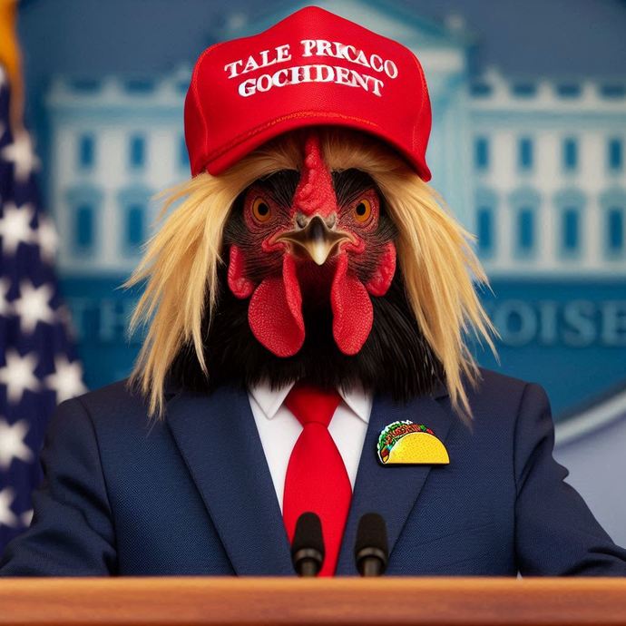 Could you still support Trump if he morphed into a literal chicken?