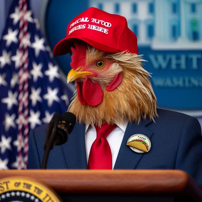 Could you still support Trump if he morphed into a literal chicken?