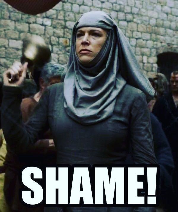 Is shame something missing in todays society?