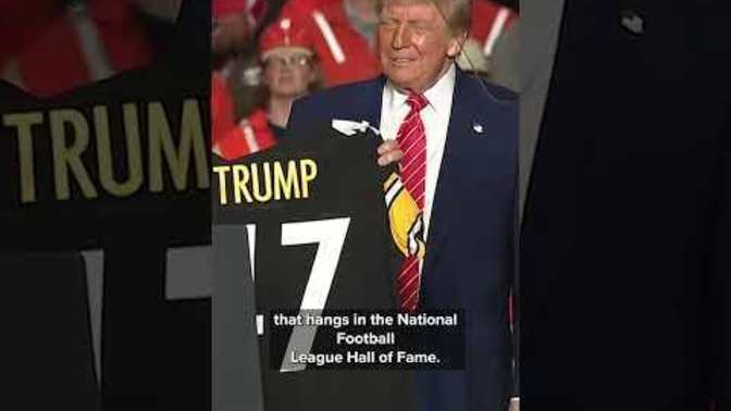 Did you see Donald Trump be made an honorary Pittsburgh Steeler?