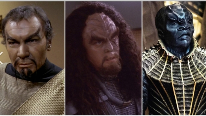 How do you explain the different ways that Klingons look in the Star Trek universe?