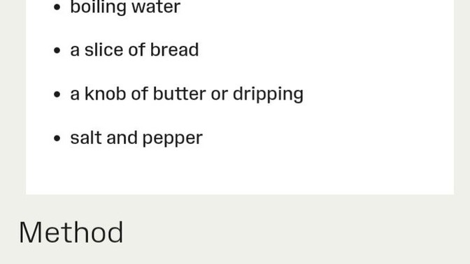 Which bread and water dish looks the tastiest?