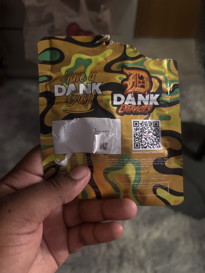 Why do these edibles I got take me to a weird website?