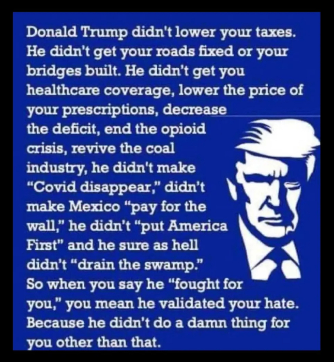 Do you regret voting for Trump?
