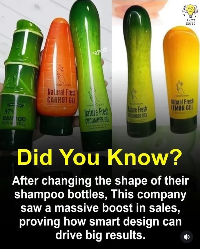 Why you think this shampoo brand got more sales after changing bottles?
