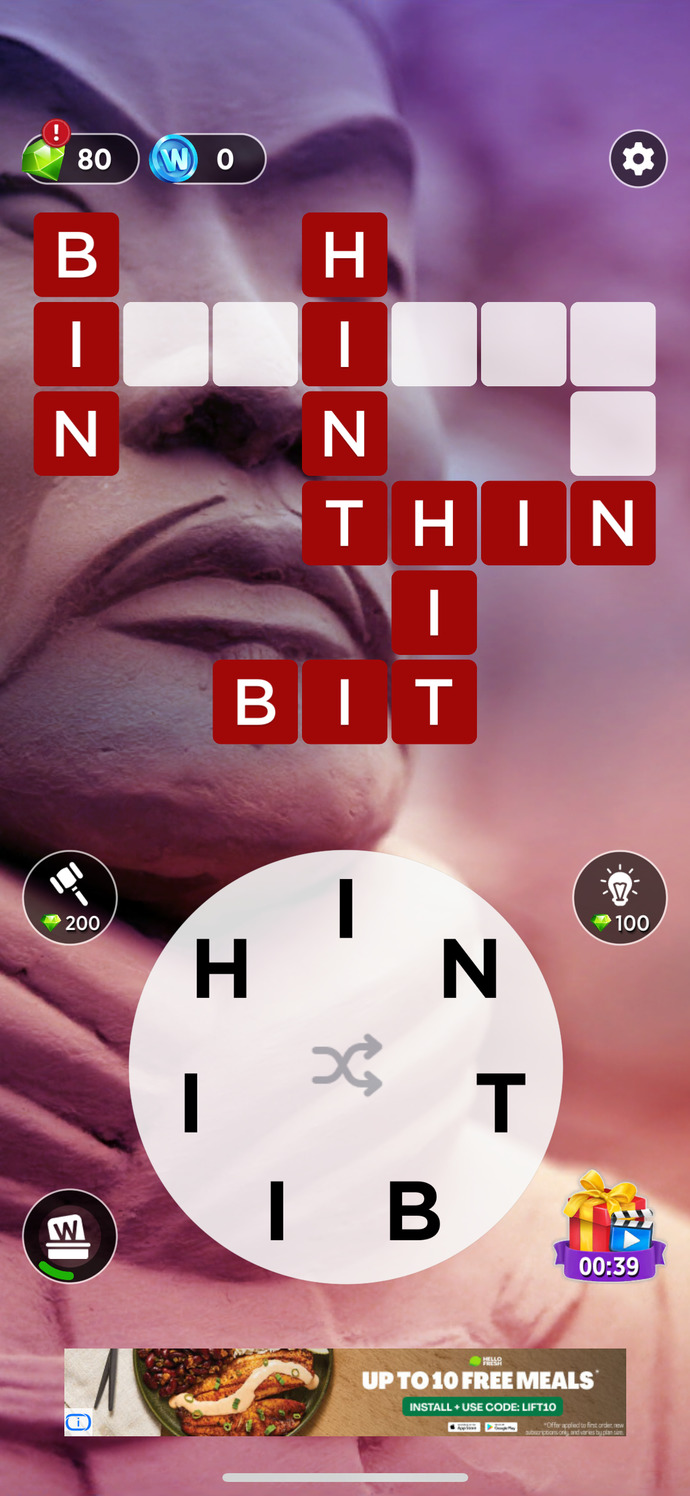 CHOOSE FROM THE LETTERS IN THE CIRCLE