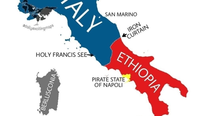 Italy according to Northern Italians. Thoughts?
