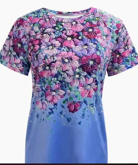 Women generally like getting flowers so why do you ignore a guy who wears floral t-shirt like in the photo below?