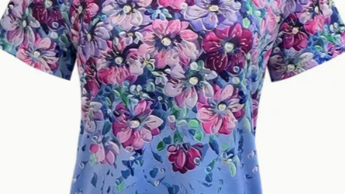 Women generally like getting flowers so why do you ignore a guy who wears floral t-shirt like in the photo below?