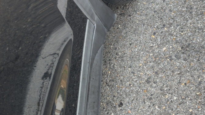 How can I make the trim line darker on my car?