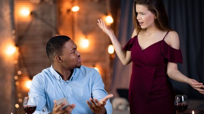 What would make you actually get up and leave on a first date?