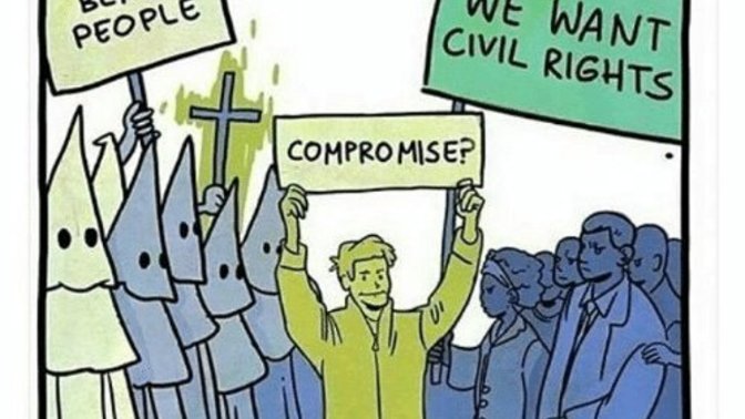Should independents and centrists stay in the middle or be indifferent to all issues?