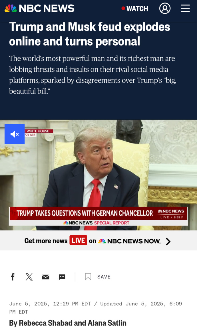 What Is Your Opinion On The Elon And Trump Feud?